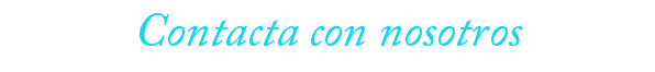 Contacta con nosotros